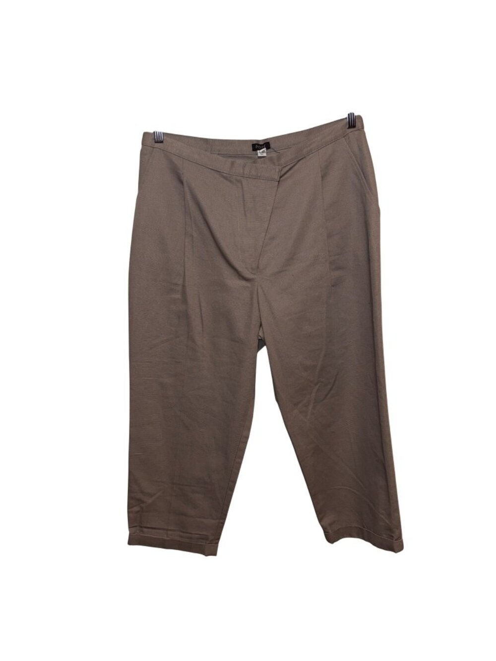 Pope Womens Taupe Trousers XL Black Parrot Made In Maine New With Tags
